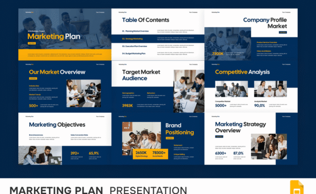 营销计划 Google 幻灯片